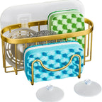 Kitchen Stainless Steel Sink Drain Rack Sponge Holder Faucet Storage Suction Cleaning Tool Drainer Shelf Organizer Accessories