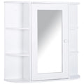 Homcom Bathroom Cabinet with Mirror with 1 Door 2 Interior Shelves 66X17X63 cm