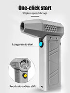 Turbo Jet Fan Powerful Air Blower 140000RPM 52m/s Electric Blower Brushless Motor Handheld Duct Fan High-Performance Cyclone 송