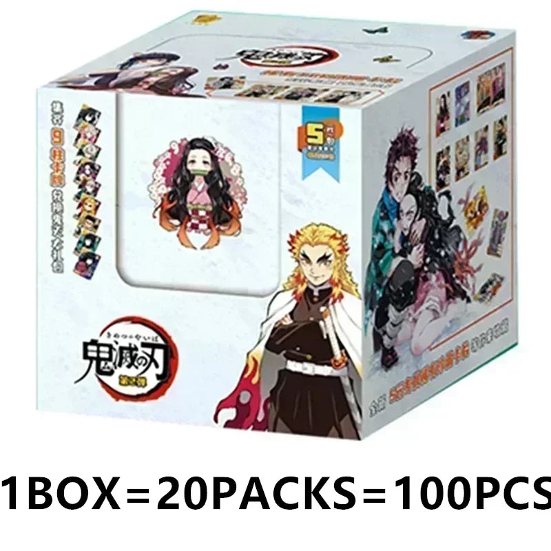 Douqu Original Demon Slayer English Version Trading Card Full Series Anime Collection Card Board Game Children's Toys Gift