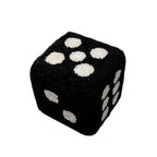Creative Cubic Imitation Lamb Wool Funny Shoes Stool Bedroom Decorative Dices Stool Living Room Mobile Furniture Home Decoration