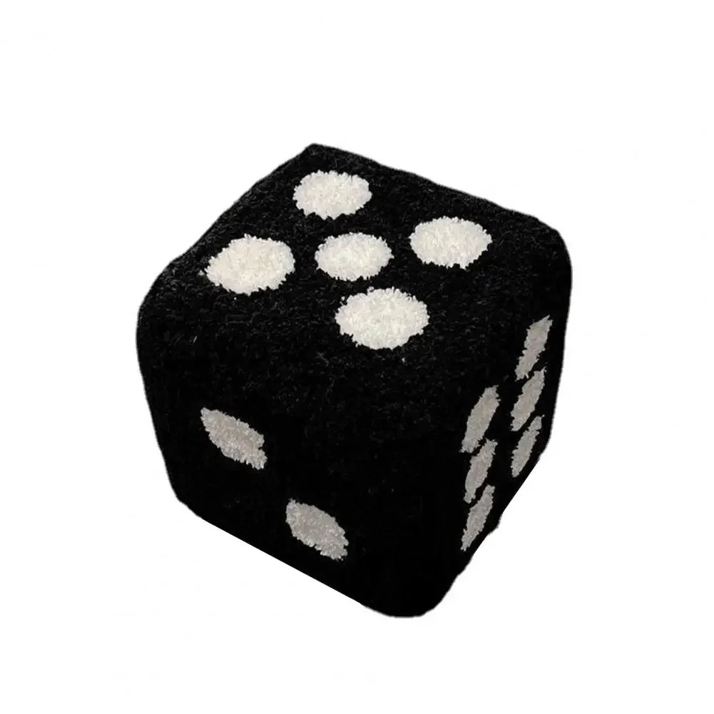 Creative Cubic Imitation Lamb Wool Funny Shoes Stool Bedroom Decorative Dices Stool Living Room Mobile Furniture Home Decoration