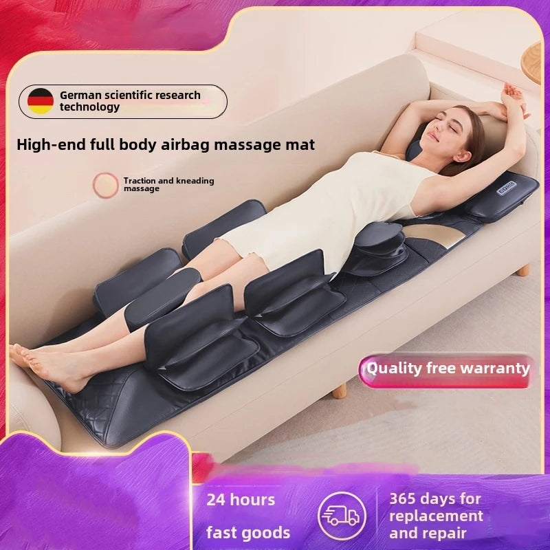 Full Body Heated Massage Mat with Airbag & Vibration for Neck & Lumbar