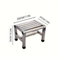 1Pc Multi-purpose Stainless Steel Stool - Durable Thick & Sturdy Stool, Ideal for Living Room, Bathroom, Kitchen and Corridors