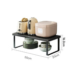 Kitchen Desktop Shelf Layered Storage Partition Rack Small Shelf for Storing Dishes Seasonings in The Cabinet Home Organization