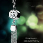 Car DIY Perfume Pendant Air Freshener Rearview Mirror Metal Lace Pendant Hanging Perfume Empty Diffuser Car Interior Decoration
