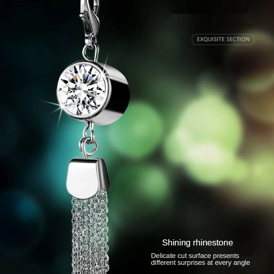 Car DIY Perfume Pendant Air Freshener Rearview Mirror Metal Lace Pendant Hanging Perfume Empty Diffuser Car Interior Decoration