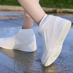 New Thickened Silicone Shoe Covers WaterProof Rubber Rain Boot Covers Reusable Non-slip Rain Shoes Outdoor Rain Gear Accessories