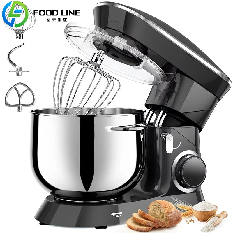 Kitchen OEM 6.5L  7L  8L 10L House Hold Stand Food Mixer Electric Dough Planetaria Food Mixers