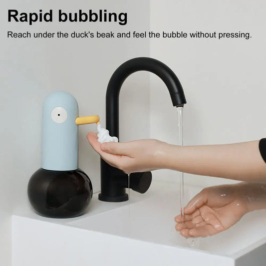 Automatic Induction Foam Soap Dispenser Contactless Duck Shape Soap Dispenser 400ml High-Precision Sensor Soap Dispenser