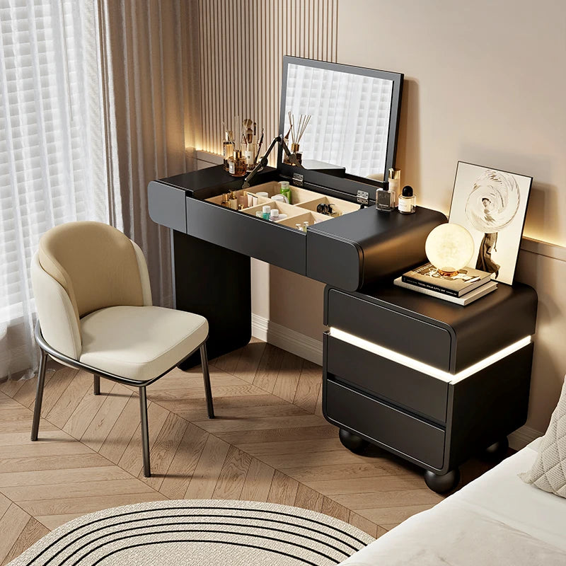Vintage Trendy Vanity Dresser Modern Nordic Italian Unique Makeup Table Minimalist Elegant Aesthetic Vestidores Hotel Furniture