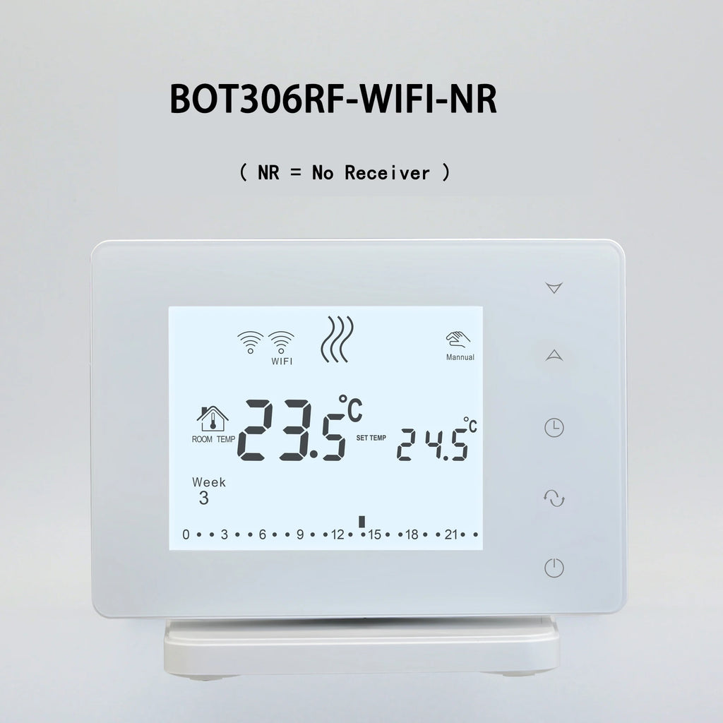Beok Wireless Zone Thermostat Controller for Gas Boiler Water Floor Heating System 8 Sub-chamber and Actuators BOT306 Series