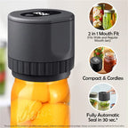 Electric Mason jar vacuum machine for home portable mason lid vacuum sealer for kitchen fruit preservation food storage seal