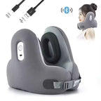 Memory Foam Travel Neck Pillow with Noise Reduction - U-Shaped Bluetooth Music Pillow for Ultimate Comfort on the Go travel