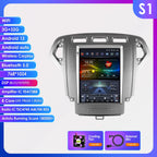 Hizpo For Tesla Style Car Radio For Ford Mondeo Mk4 Galaxy A/C 2007-2010 Carplay Screen Monitor Navigation Head Unit Player DSP