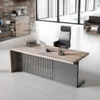 63in Modern Executive Office Desk Computer Writing Desk for Home Office Business Furniture Desk Workstation Stainless Steels