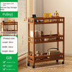 Kitchen multi-functional storage rack, crevice trolley, household living room mobile bathroom multi-layer floor-standing storage