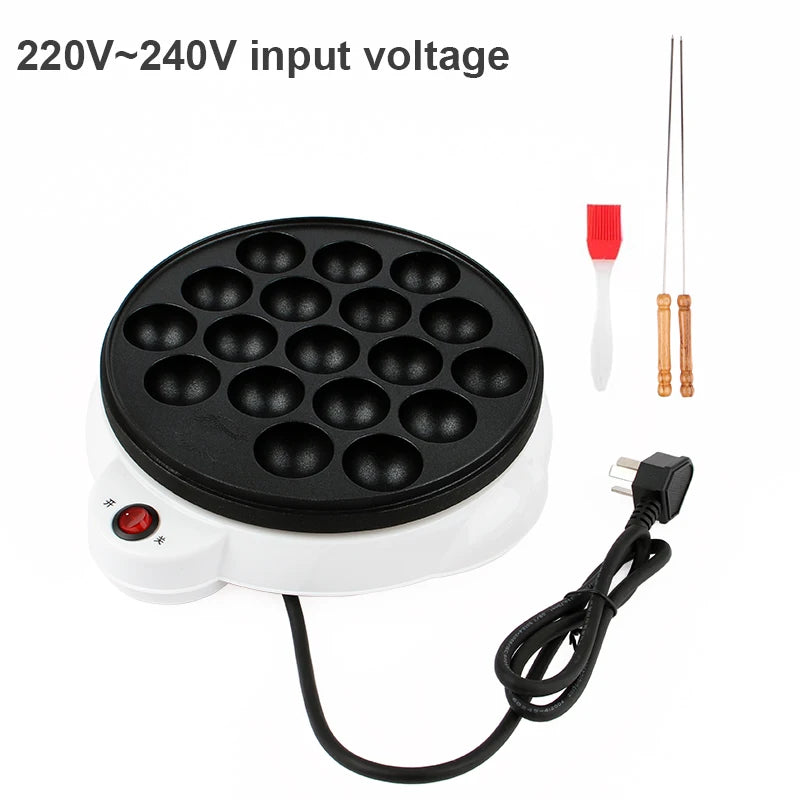110V/220V Chibi Maruko Baking Machine Electric Takoyaki Maker Donut Octopus Ball 18 Holes Grill Pan Professional Cooking Tools