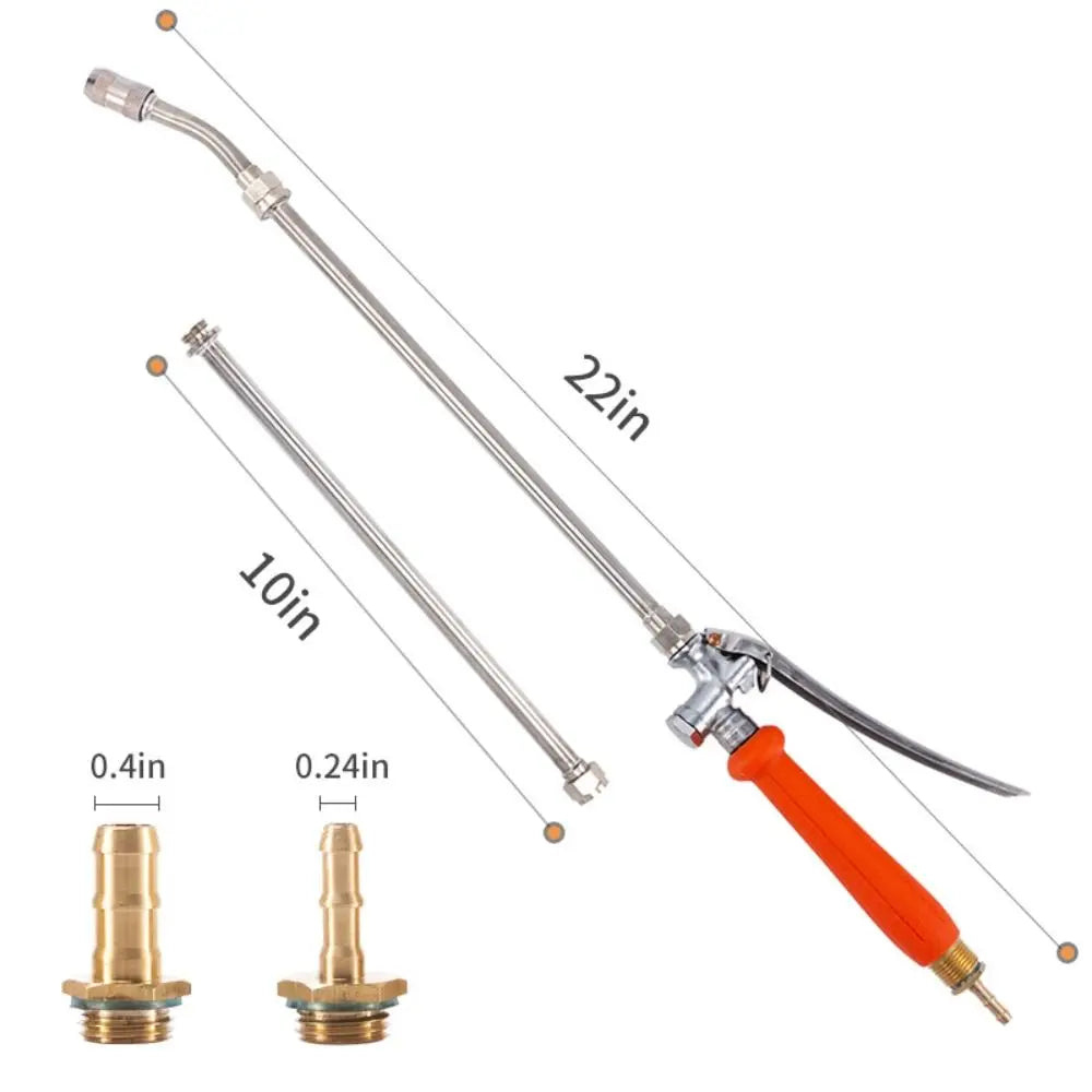 Household Long Nozzle Sprayer Extension Rod Water Column Mist Mode Spray Head Stainless Steel Adjustable Telescopic Spray Rod