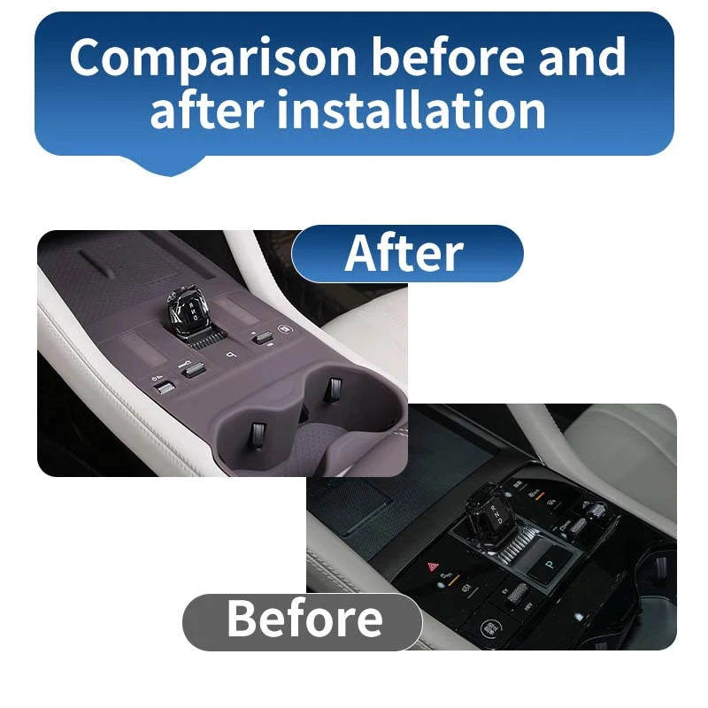 For Byd Song Plus Seal U Dmi Ev 2025 Car Central Control Gear Wireless Water Cup Silicone Mat Waterproof Protector Pad Anti-slip