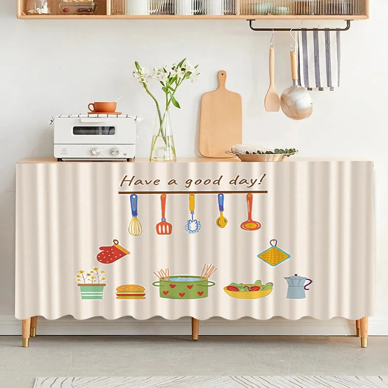 INS Kitchen Cabinet Curtain Self-Adhesive Half-curtains Cupboard Wardrobe Cover DustProof Short Curtains Home Decor Cortinas 커튼
