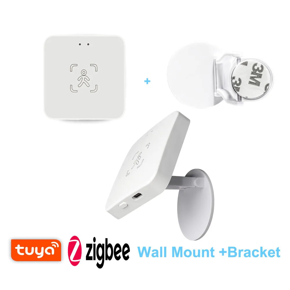 Tuya WiFi / Zigbee Human Presence Detector,Luminance/Distance Detection,  Smart Human Body PIR Sensor Support Home Assistant