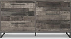 Neilsville 6 Drawer Dresser, Dark Brown,18.88"D x 59"W x 33.88"H