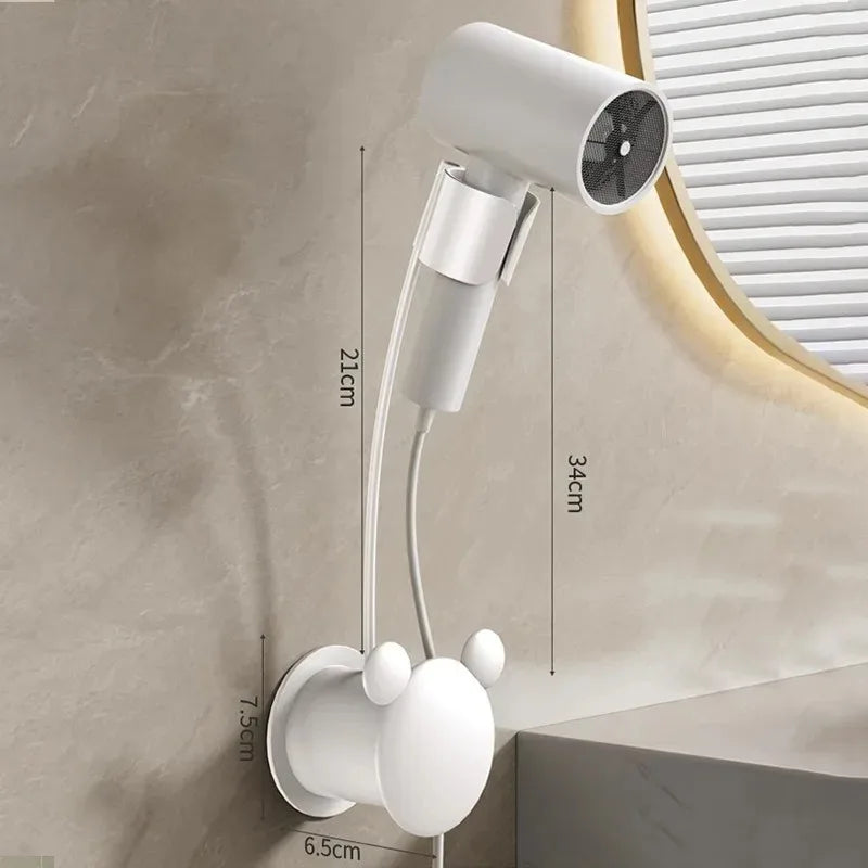 Hands-Free Wall Mount Hair Dryer Holder