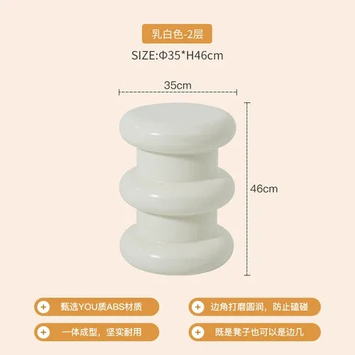 Home Shoe Changing Stool Ins Style Low Stool Sofa Side Table Nordic Modern Minimalist Living Room Creative Small Round Stools