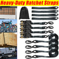 DayPlus Heavy-Duty Car & Truck Front Cargo Ratchet Strap with Metal Buckle Adjustable Secure Tie-Down for Safe Luggage Transport