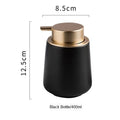 Marbled Ceramic Lotion Bottle Emulsion Bottles Hand Sanitizer Bottle Tray Soap Dispenser Shampoo Bottles Bathroom Products