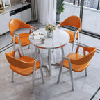 Modern Round Dining Table Set with 4 Chairs