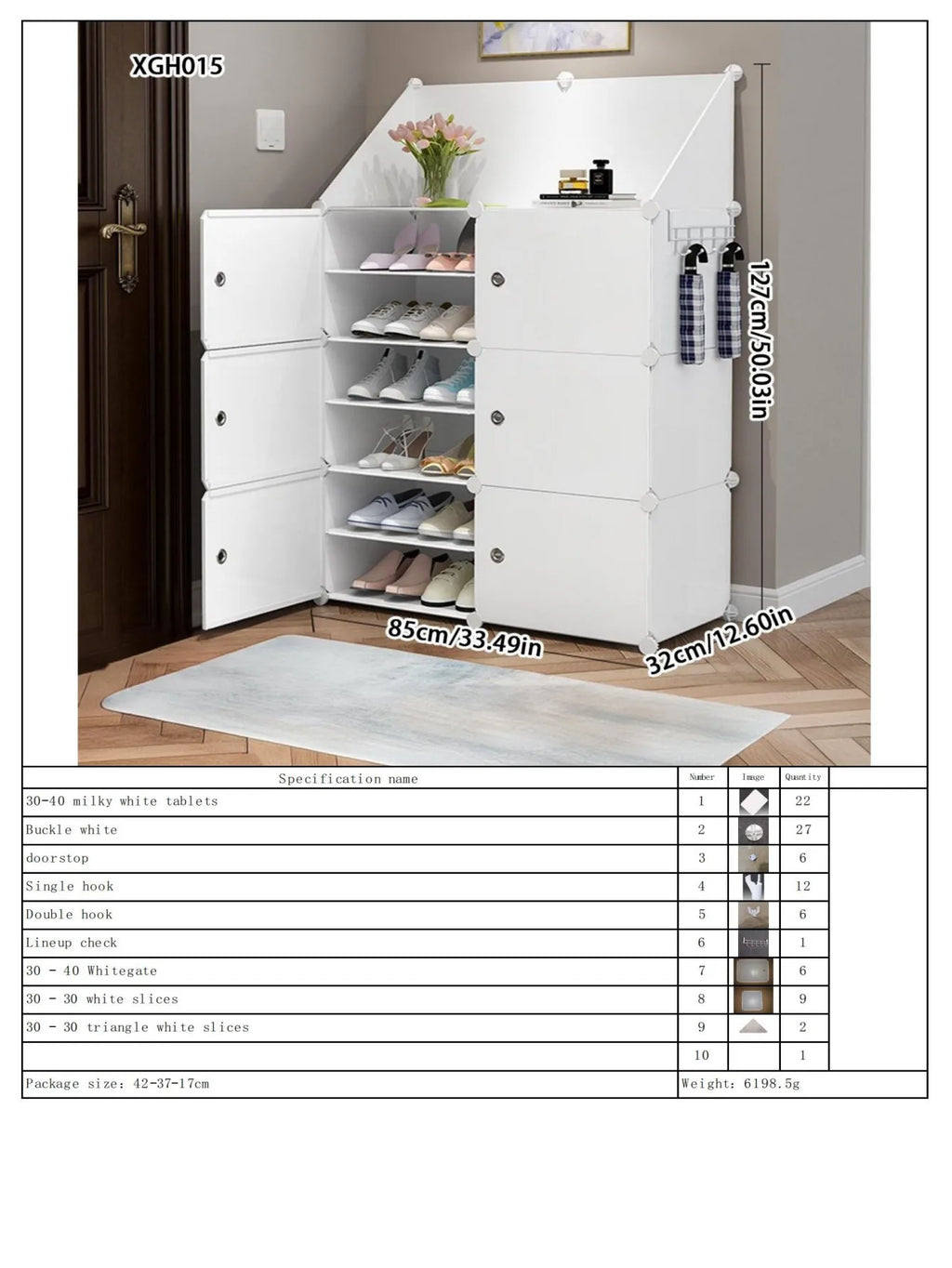 Shoe Rack Simple Home Entrance Indoor Good-Looking Storage Dustproof Dormitory Bedroom Rental House Plastic Shoe Cabinet