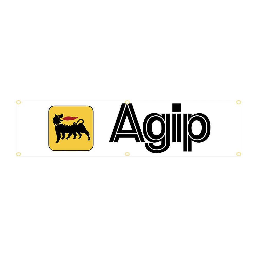 60x240cm Agips Oil Flag Banner Tapestry Polyester Printed Flag Garage or Outdoor For Decoration