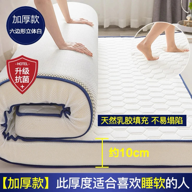 High grade Thicken Latex Mattress Breathable Foam Slow rebound Tatami For Family Bedspreads King Queen Full Size Student mat