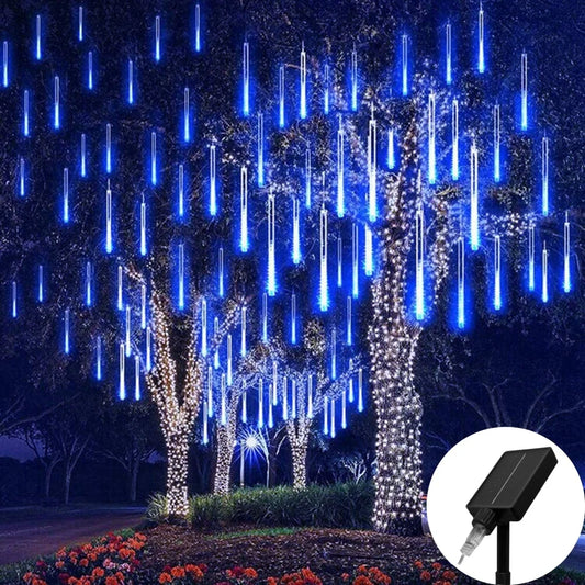 30/50cm Solar LED Meteor Shower Rain Lights Holiday String Lights Waterproof Garden Light Christmas Wedding Decoration
