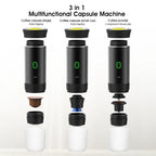 Wireless Electric Portable Capsule Coffee Maker Camping Coffee Maker Fully Automatic Espresso Capsule Powder Travel Coffee Maker