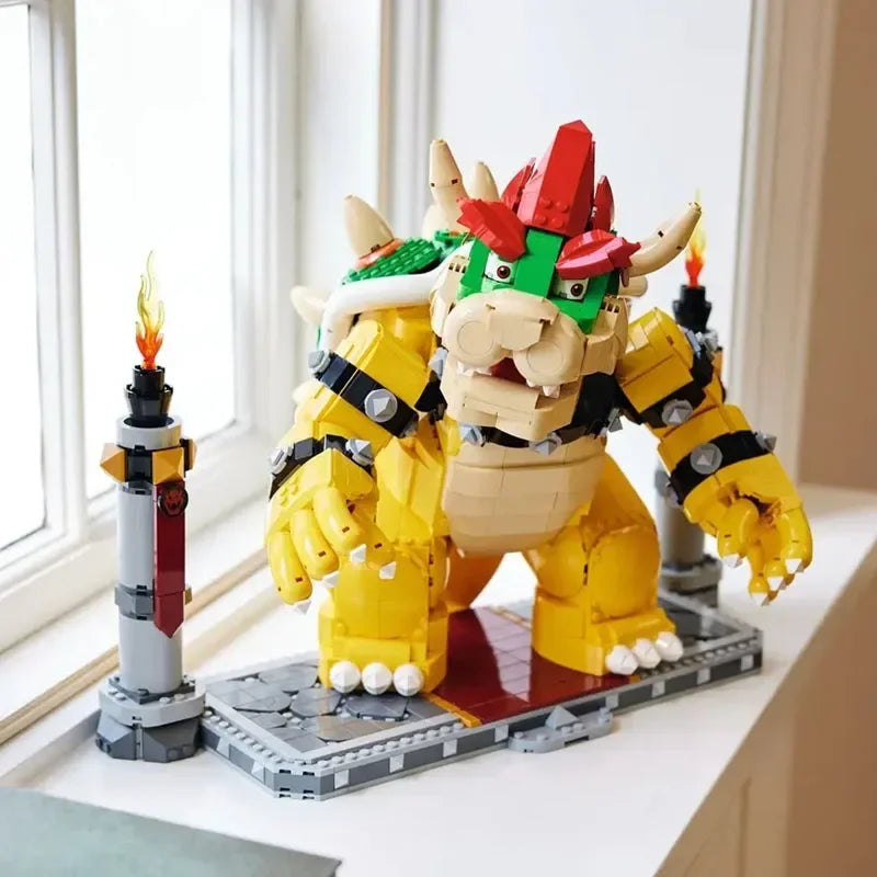 2807pcs Popular Games Super Mighty Bowser Boss Castle Showdown Model 71411-MOC Blocks Birthday Gifts
