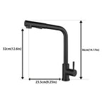 Pull-out Kitchen Faucet Smooth Pull-out Sprayer Dual Spout Mode (Pillar/Shower) One-Touch Switching Spout