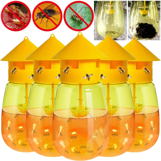 Reusable Fruit Fly Trap Killer Plastic Drosophila Mosquitoes Traps Bottle Garden Orchard Farm Insect Catcher Pest Control Tools