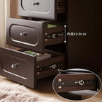 French Retro Dresser Chest Bedroom Internet Celebrity Makeup Table Vanity Desk With Light Mirror With Seat Dressing Table Black
