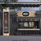 Customized Outdoor Mobile Container Kitchen Small House Container Restaurant Prefabricated Coffee House Street Bar Food Store