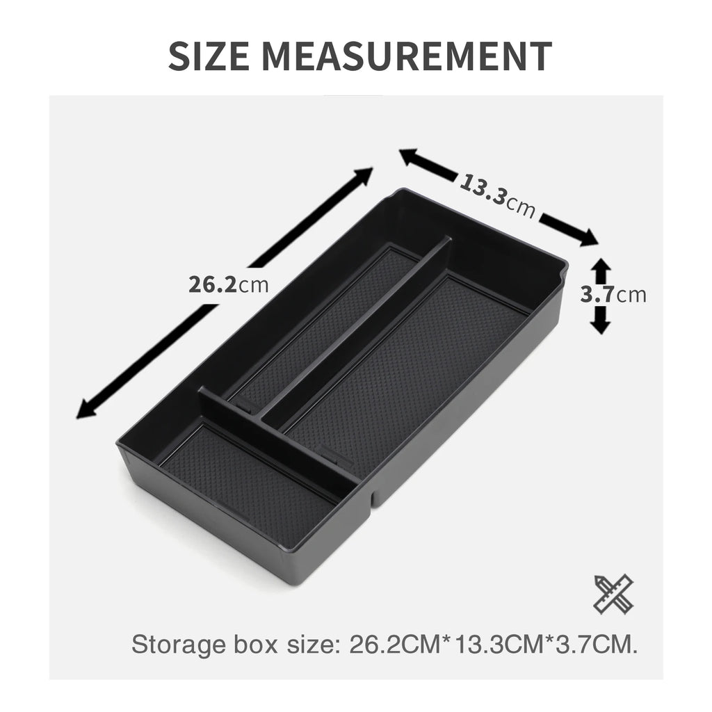 Central Armrest Storage Box Tray for Benz G350 G400 G500 G63 AMG 2019 - 2024 Organizer Accessories Tidying Black