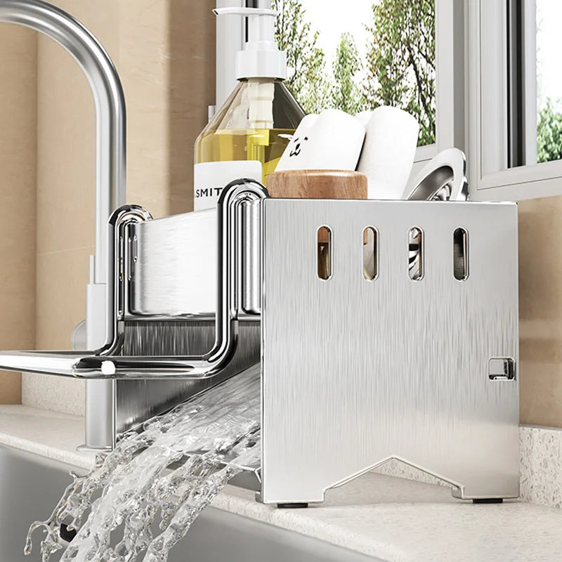 Kitchen Rack Multi-purpose Storage Rack Rag Drain Rack Household Multi-functional Scouring Cloth Steel Wire Ball Sponge Storage