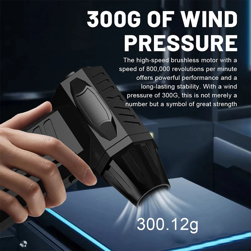 Xiaomi Super Violent Blower 1000000RPM Brushless Turbo Jet Blower 10000mAh Fast Charging Duct Fan 300G Thrust Cleaning Tool ﻿