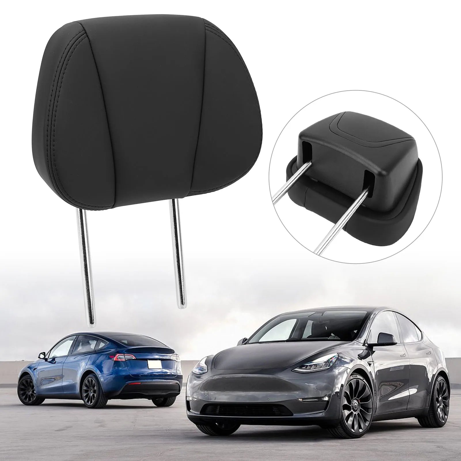 Car  Headrest 8 Way Adjustable Relieve Neck Fatigue Seat Headrest Replacement for   Y Car Seat Head Cushion