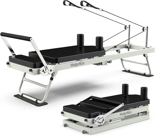 Pro 75" Foldable Pilates Reformer for Home, Heavy-Duty 400LBS Capacity | AlluCanFind