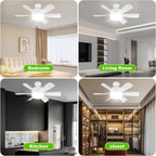 E26 Socket LED Ceiling Fan Light - Dimmable w/ Remote