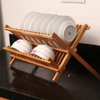 Nanzhu Kitchen Solid Wood Chopsticks Drying Rack Shelf Dish Drainer Solid Wood Chopsticks Rack Kitchen Storage Organizer
