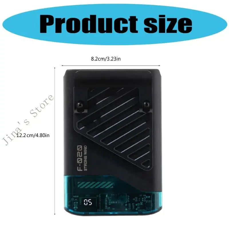 Wearable Belt Fan Portable Clip Fan 4000mAh Travel Fan ABS Texture Wai